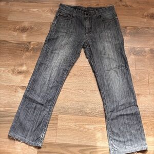 Point Zero Men’s Jeans Gray Wash  Straight/Baggy Fit Denim